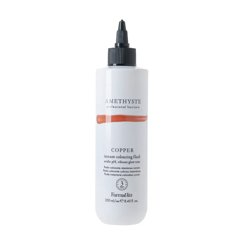 Рідина для миттєвого фарбування волосся FarmaVita Amethyste Instant Colouring Fluid, Copper, 250 мл